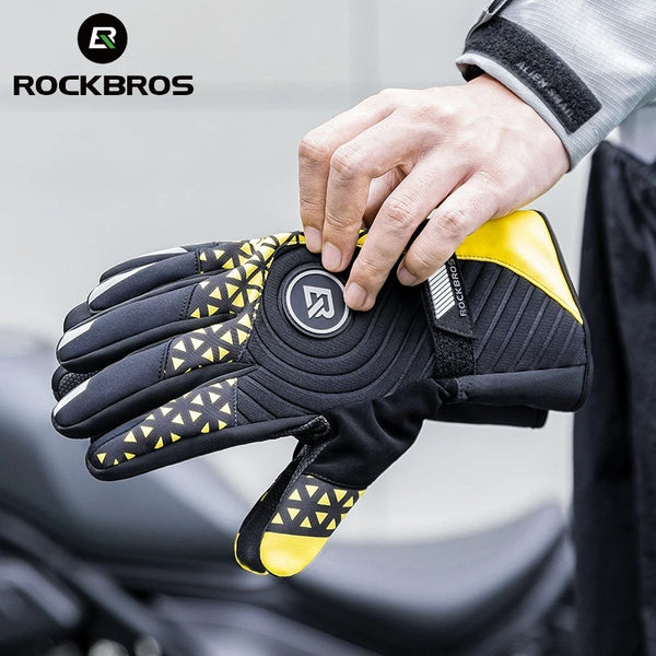 ROCKBROS Winter Bike Gloves with Touch Screen