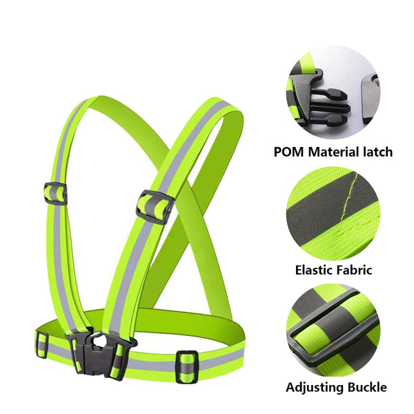 Adjustable Reflective Safety Vest – For Night Cycling & Running