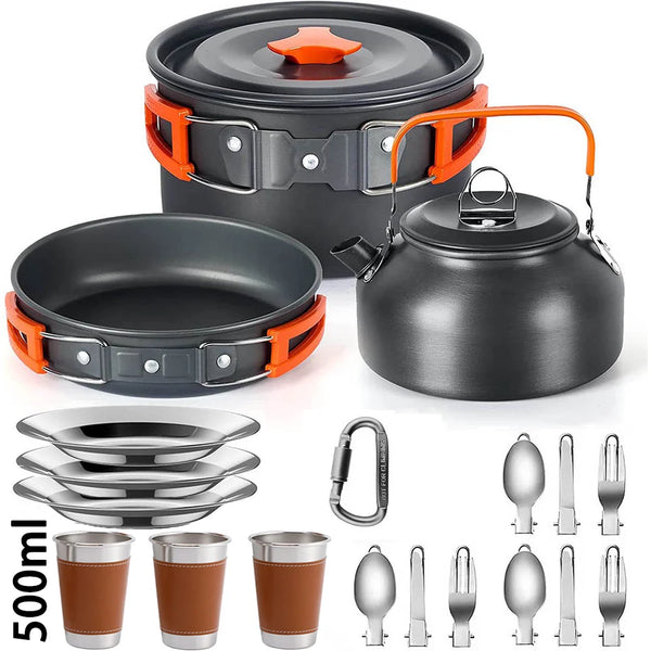 Camping Cooking Set for 2-3 People