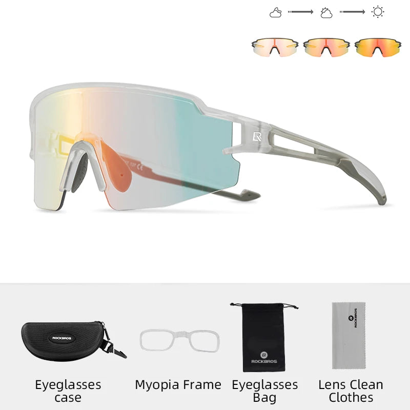 ROCKBROS Photochromic Polarized Cycling Glasses