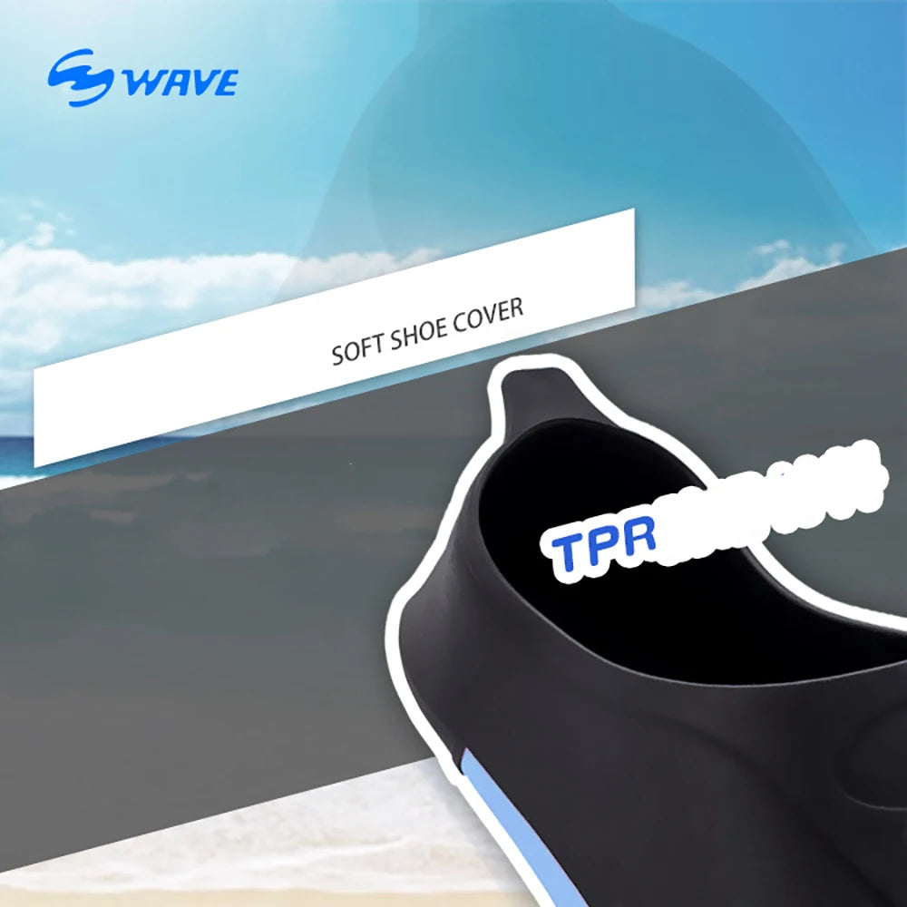 Professional Diving Fins – Flexible TPR Swim Flippers for Snorkeling &amp; Water Sports