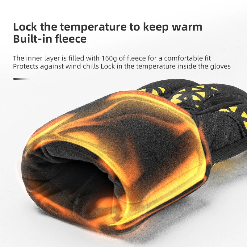 ROCKBROS Winter Bike Gloves with Touch Screen