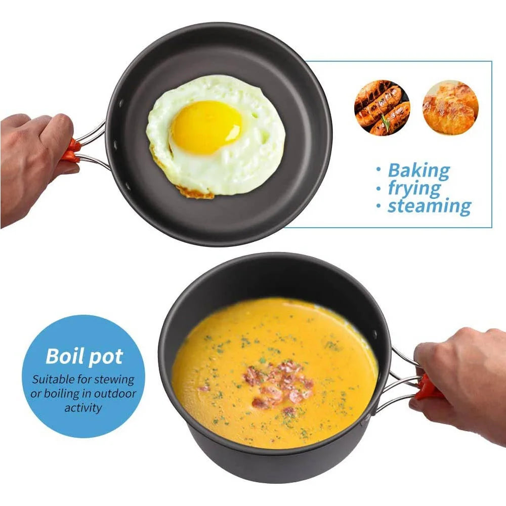 Camping Cooking Set for 2-3 People