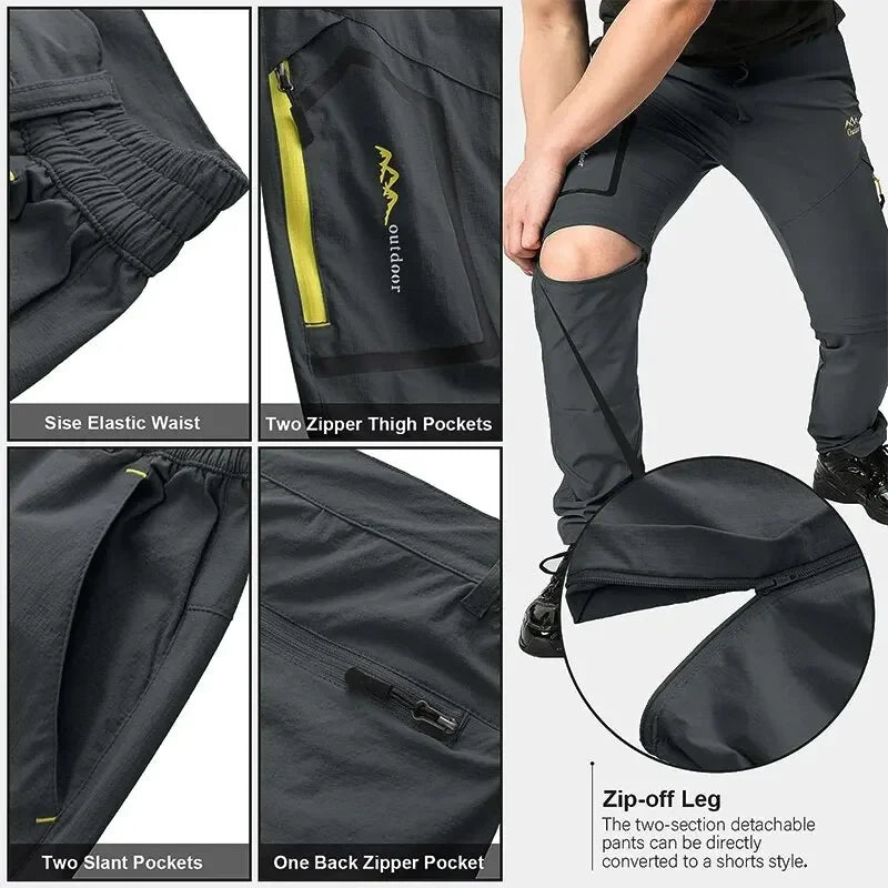 Men’s Convertible Quick-Dry Hiking Pants