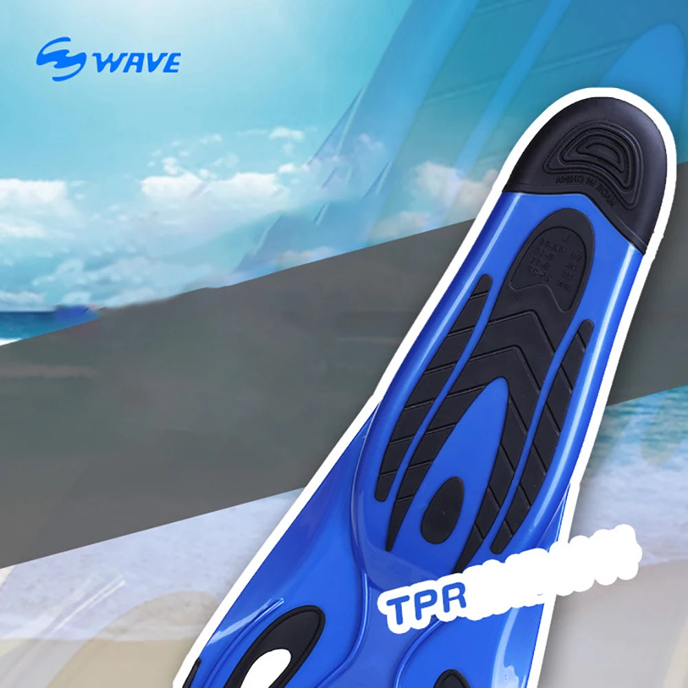 Professional Diving Fins – Flexible TPR Swim Flippers for Snorkeling &amp; Water Sports