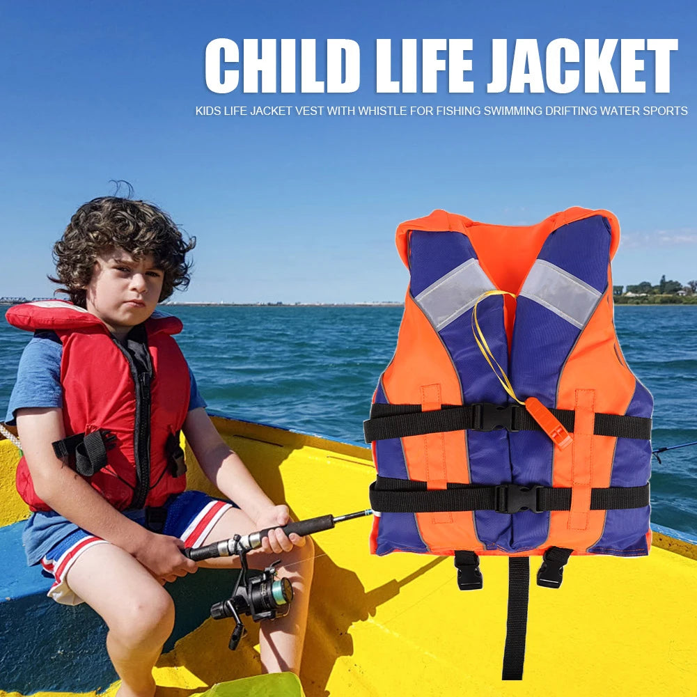 210D Polyester Life Vest with Whistle