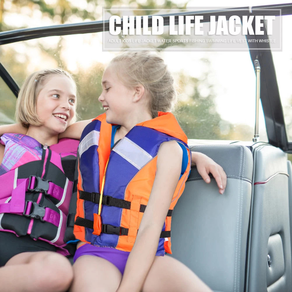 210D Polyester Life Vest with Whistle