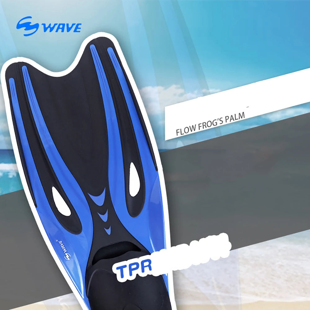 Professional Diving Fins – Flexible TPR Swim Flippers for Snorkeling &amp; Water Sports