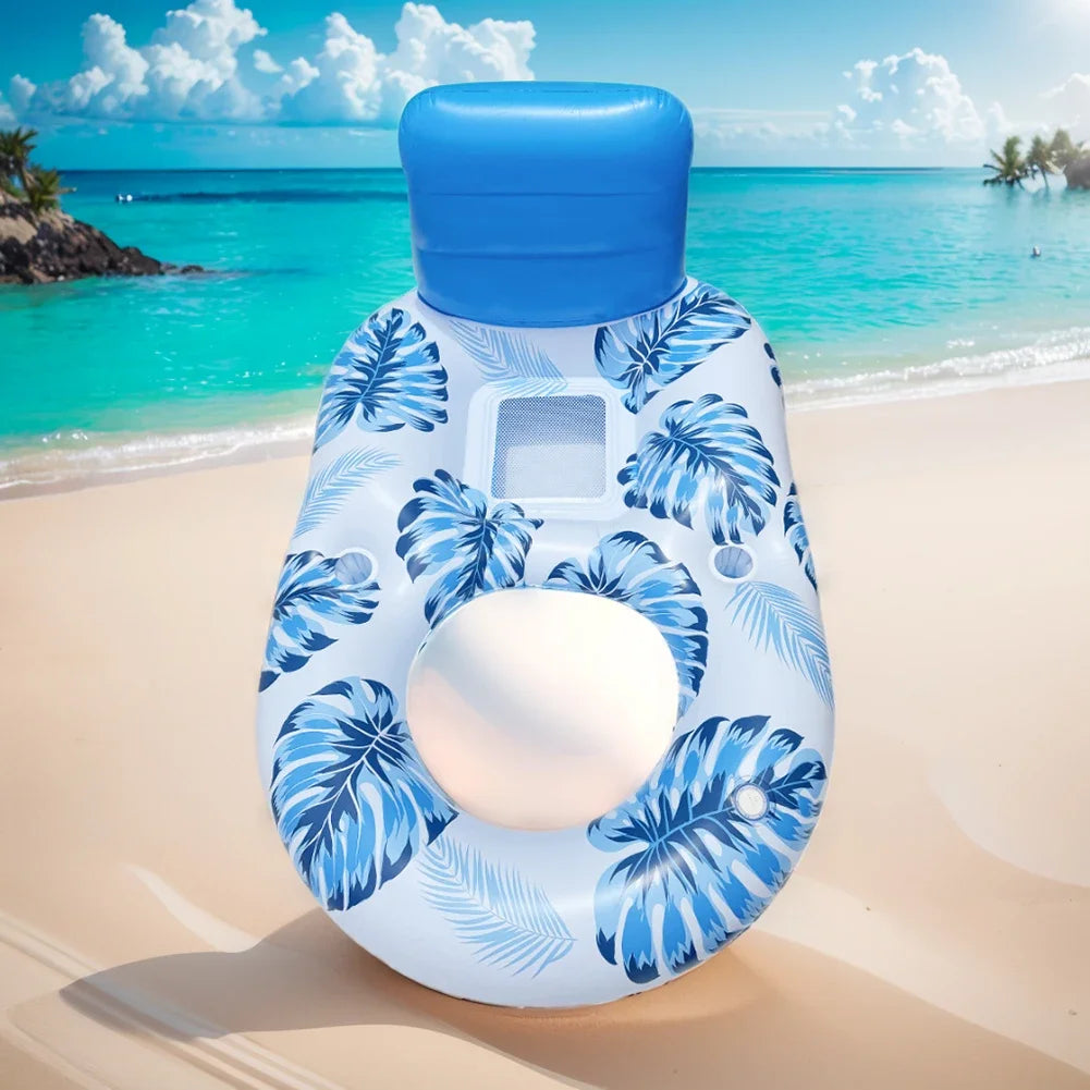 PVC Inflatable Lounge Chair with Cup Holder