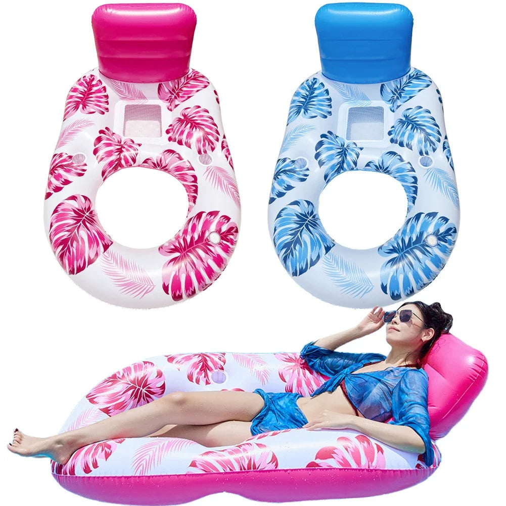 PVC Inflatable Lounge Chair with Cup Holder