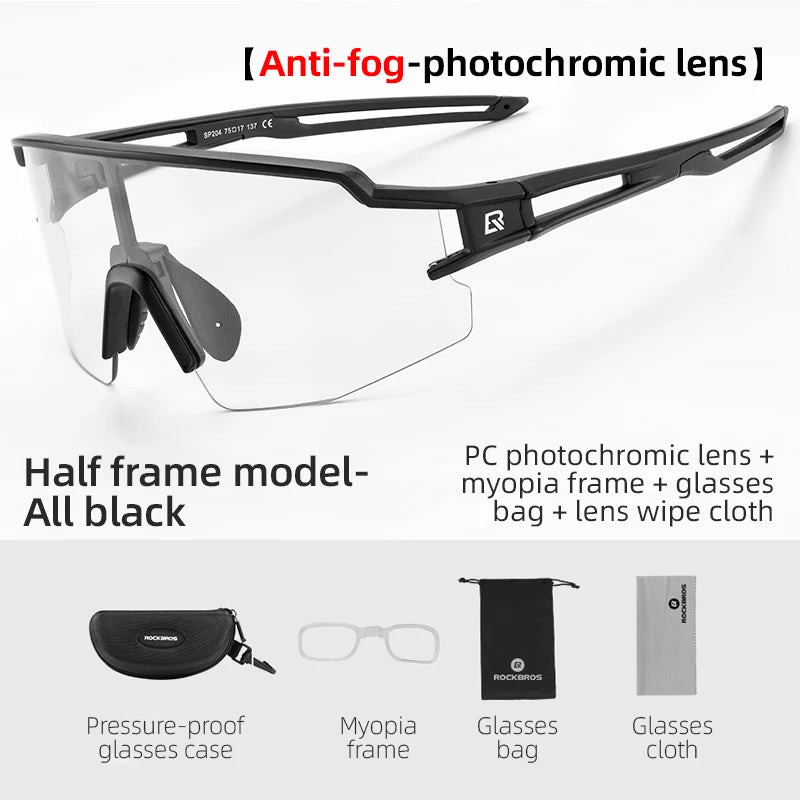 ROCKBROS Photochromic Polarized Cycling Glasses
