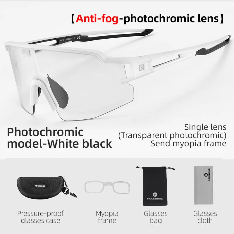 ROCKBROS Photochromic Polarized Cycling Glasses