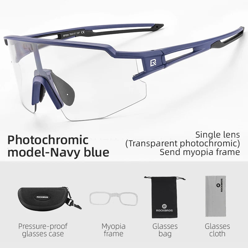 ROCKBROS Photochromic Polarized Cycling Glasses