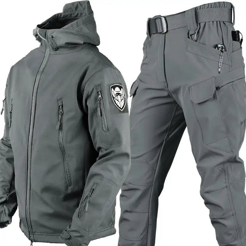Men’s Tactical Camo Soft Shell Jacket & Pants Set
