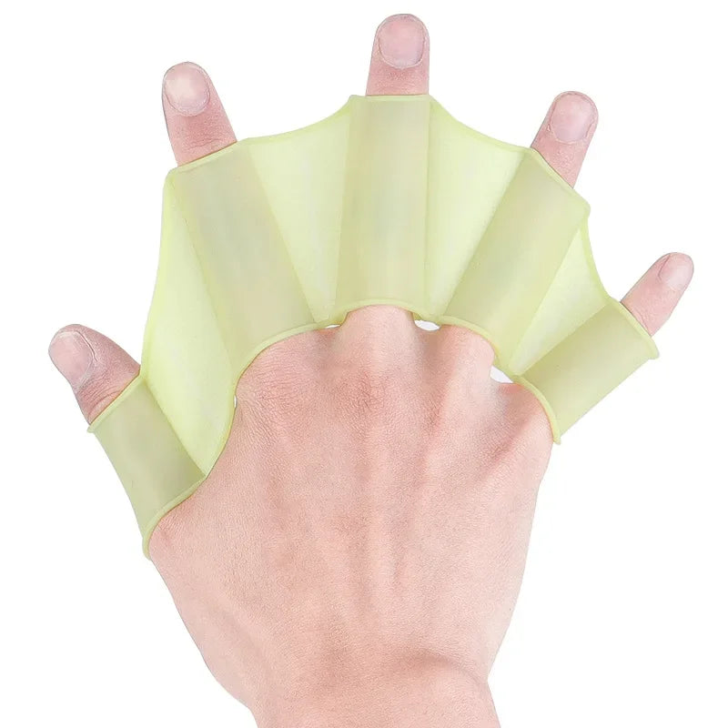 Silicone Swim Training Fins & Webbed Gloves – For Adults & Kids