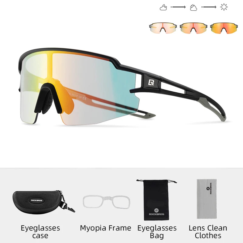 ROCKBROS Photochromic Polarized Cycling Glasses