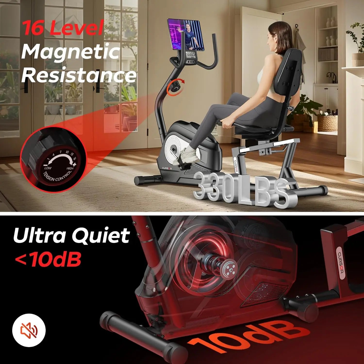 Stationary Exercise Bike for Home