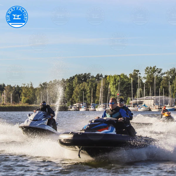 Inflatable PVC Motorboat with Safety Buoy