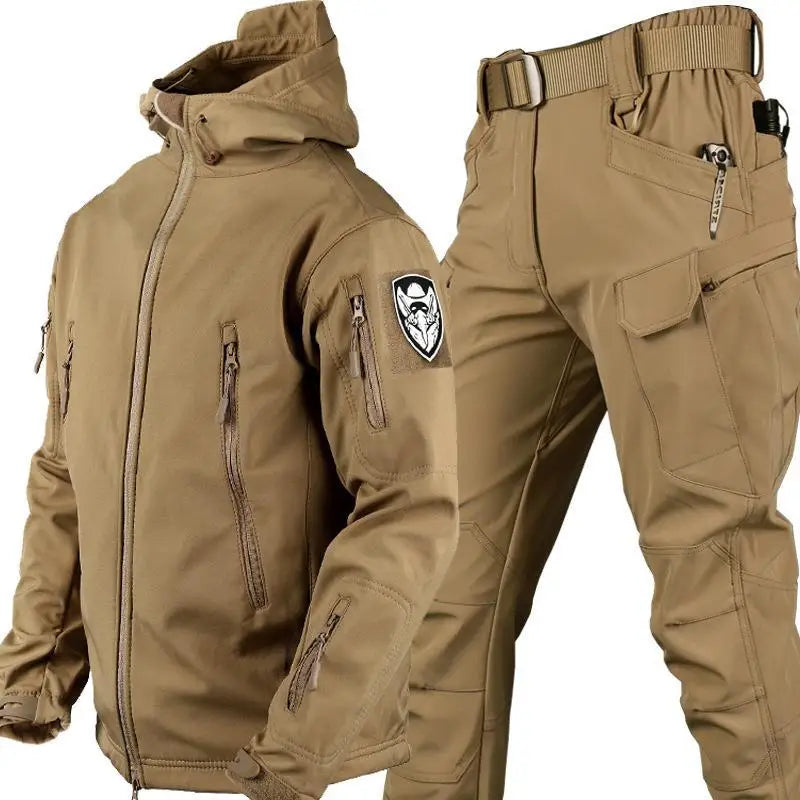 Men’s Tactical Camo Soft Shell Jacket & Pants Set