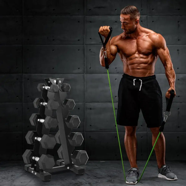 5-Tier Dumbbell Rack Storage Holder