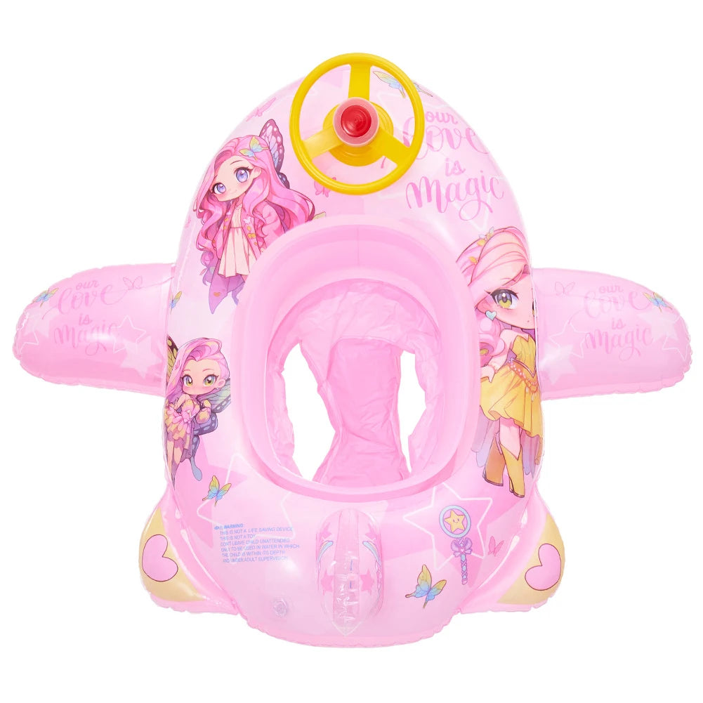 Baby Inflatable Swim Ring with Steering Wheel