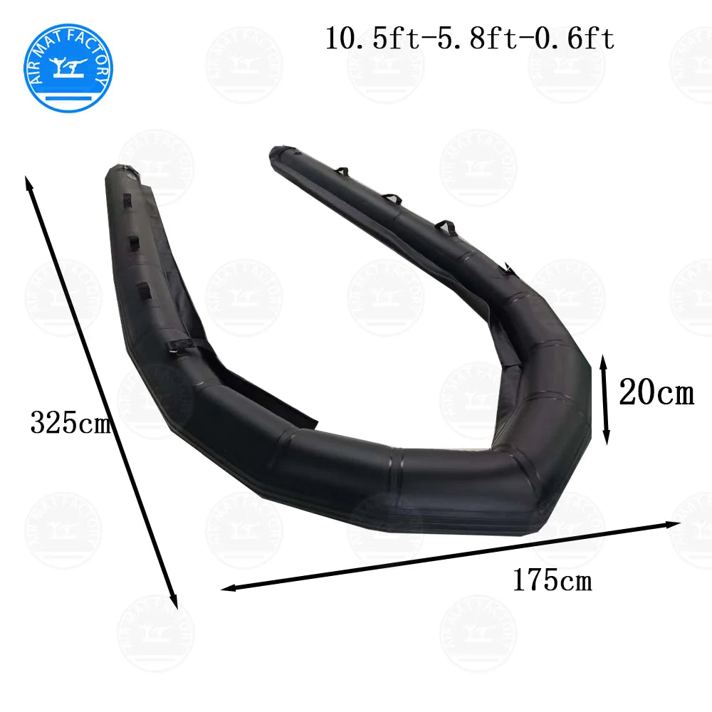Inflatable PVC Motorboat with Safety Buoy