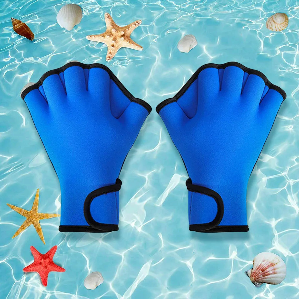 Silicone Swimming Fins Webbed Gloves