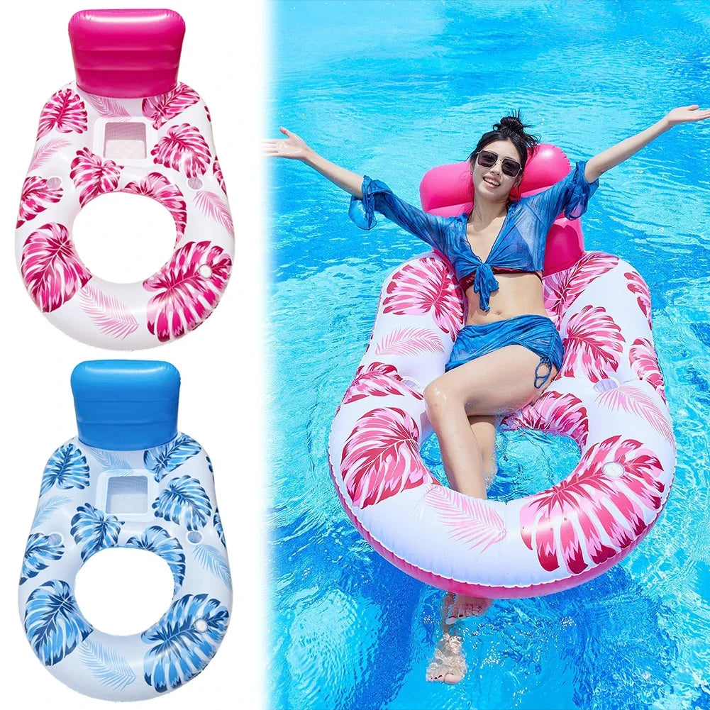 PVC Inflatable Lounge Chair with Cup Holder