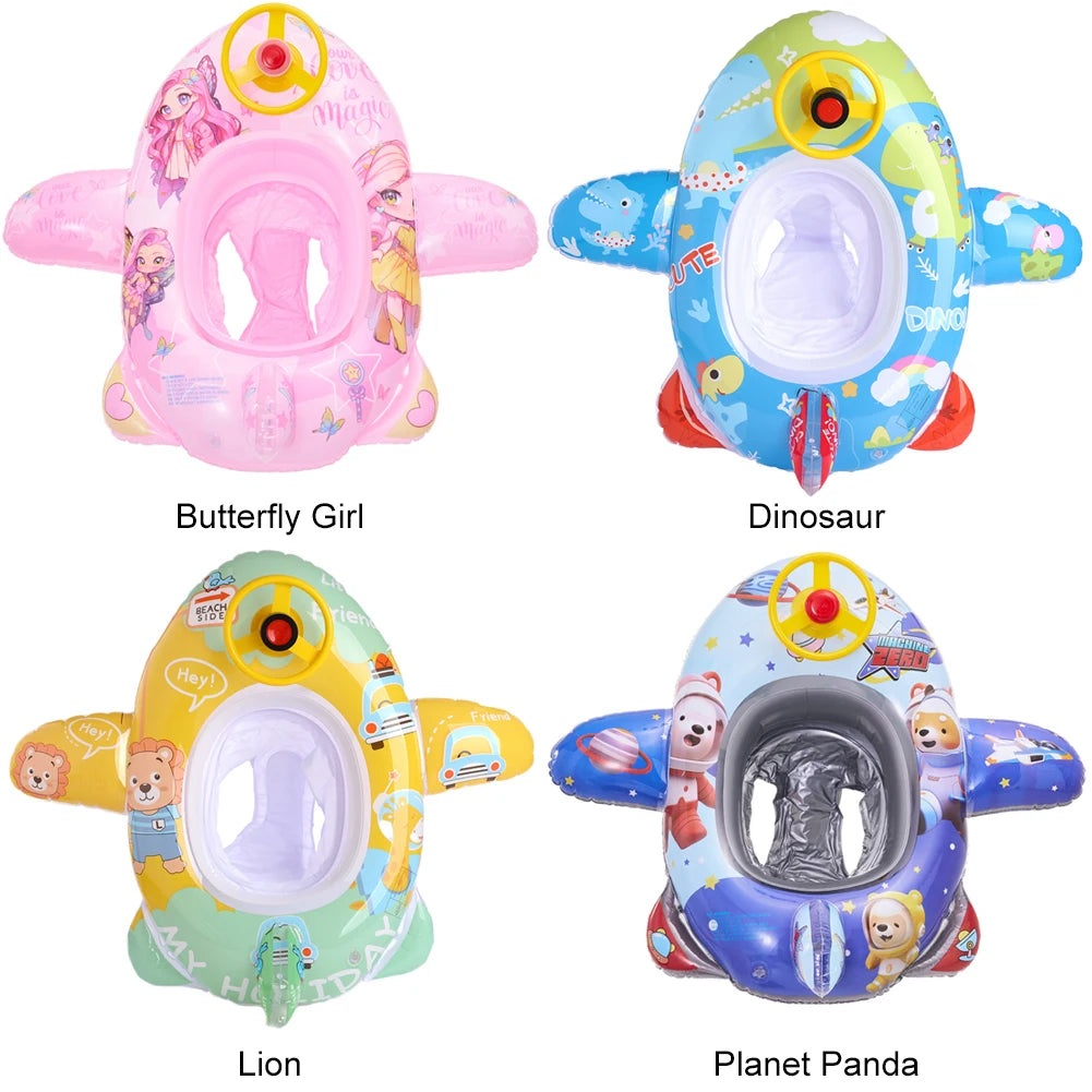 Baby Inflatable Swim Ring with Steering Wheel