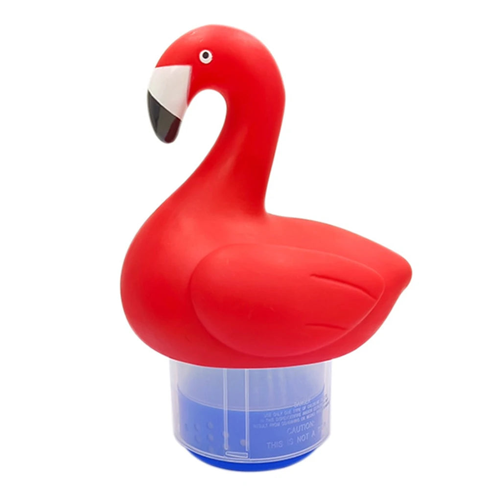 Solar Powered Flamingo Pool Chlorine Floater
