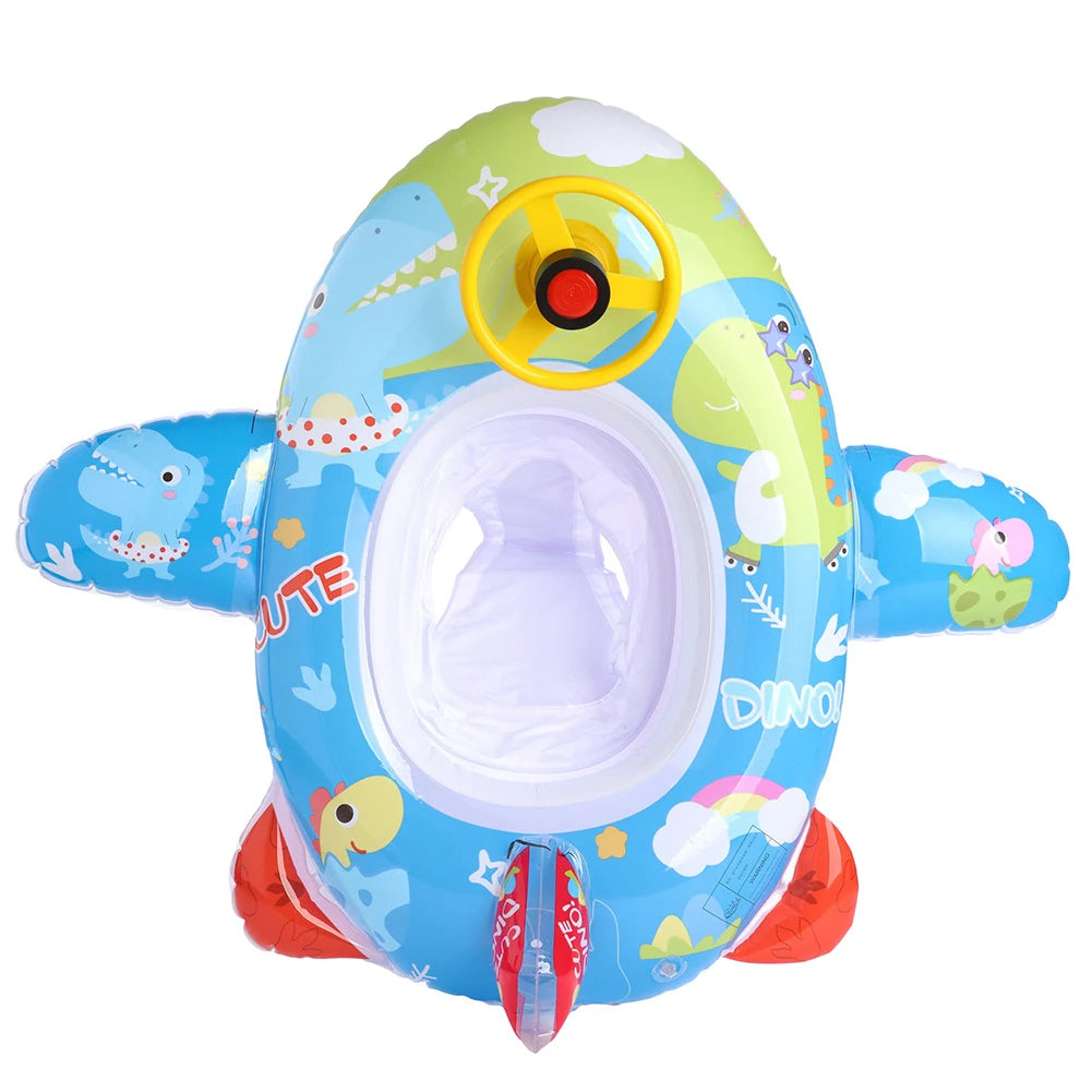 Baby Inflatable Swim Ring with Steering Wheel