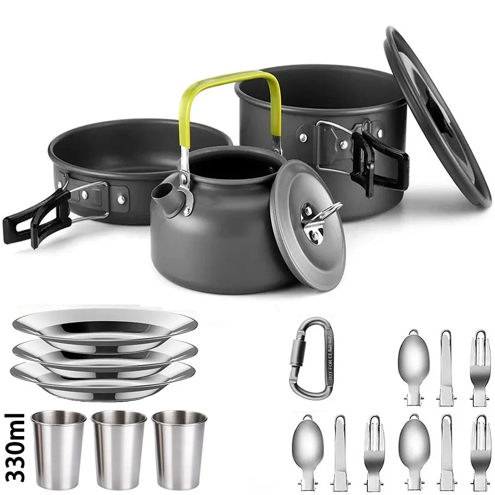 Camping Cooking Set for 2-3 People
