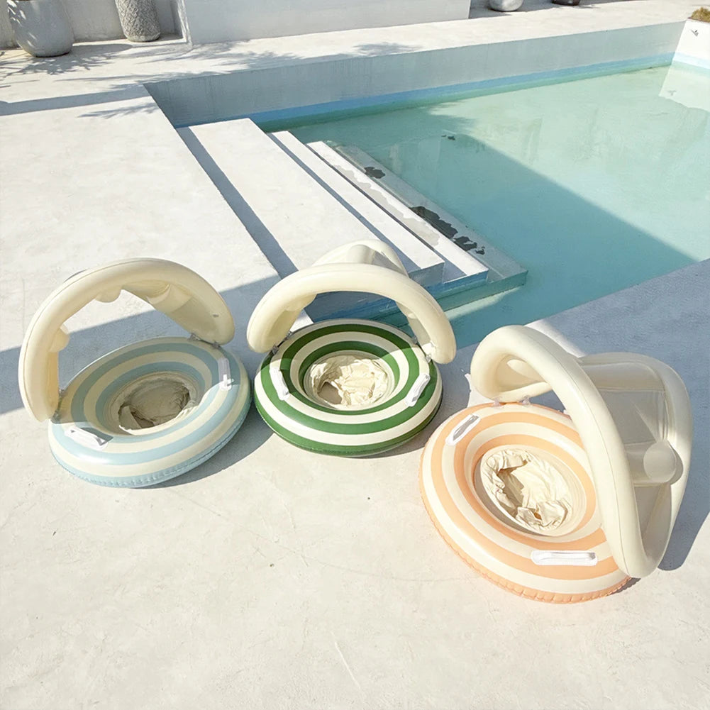 Baby Swimming Ring with Detachable Sunshade