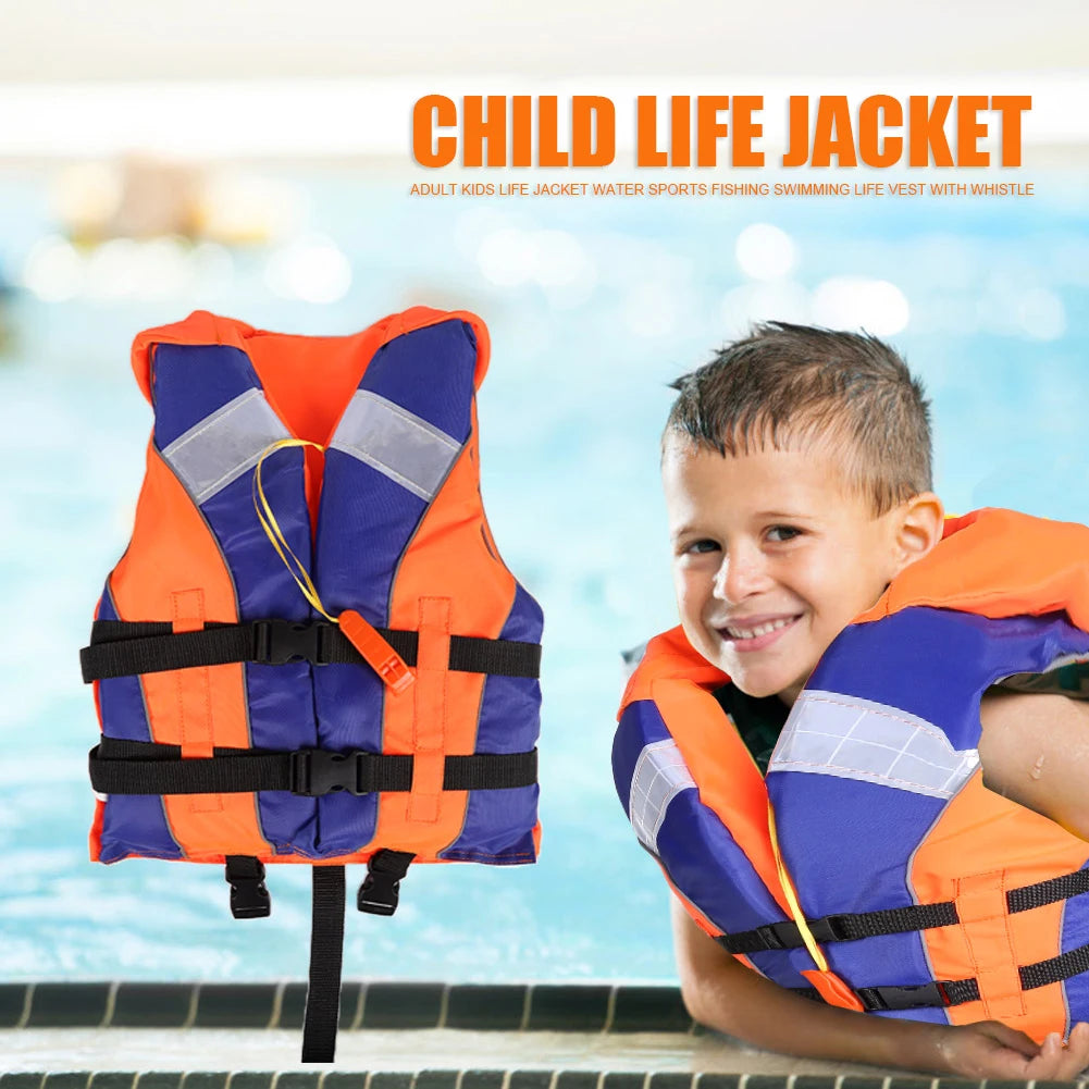 210D Polyester Life Vest with Whistle
