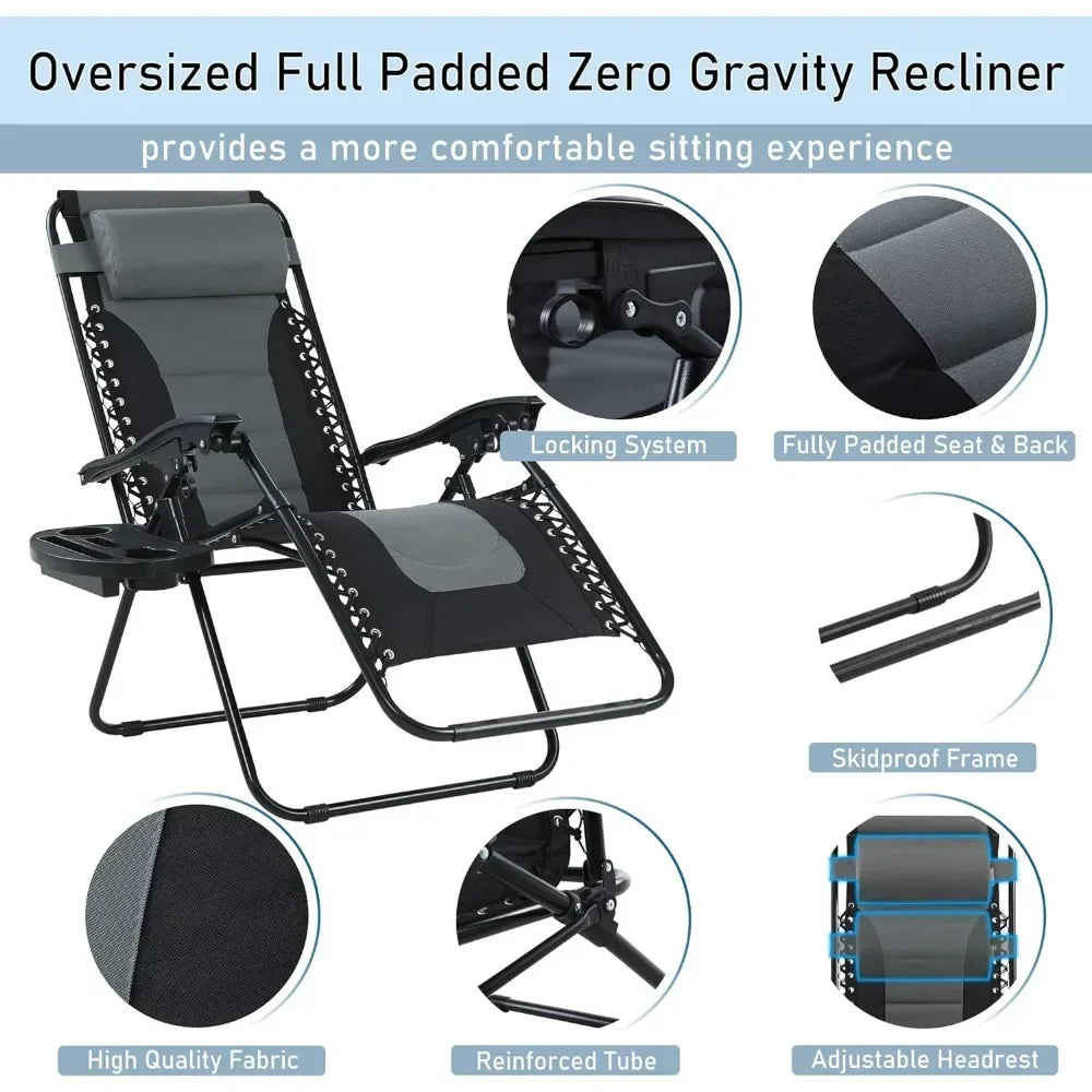 Folding Camping Chair (350 LBS Support)