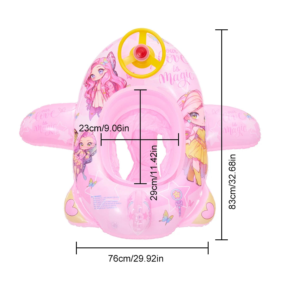 Baby Inflatable Swim Ring with Steering Wheel