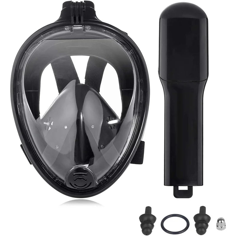 Full Face Snorkel Mask with Detachable Camera Mount