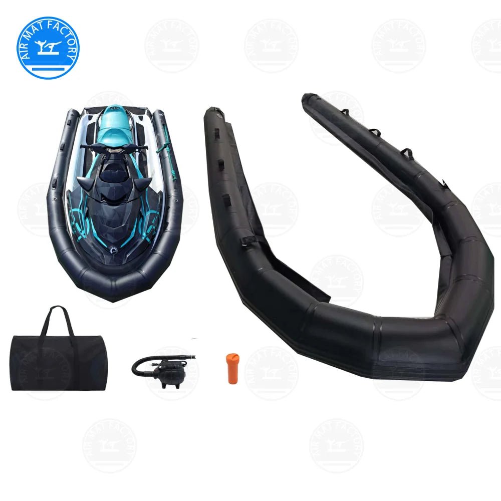 Inflatable PVC Motorboat with Safety Buoy