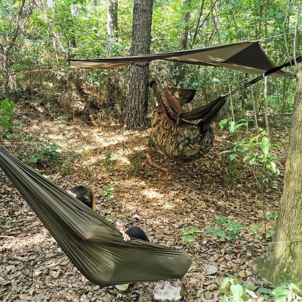 12Ft Camping Hammock with Mosquito Net