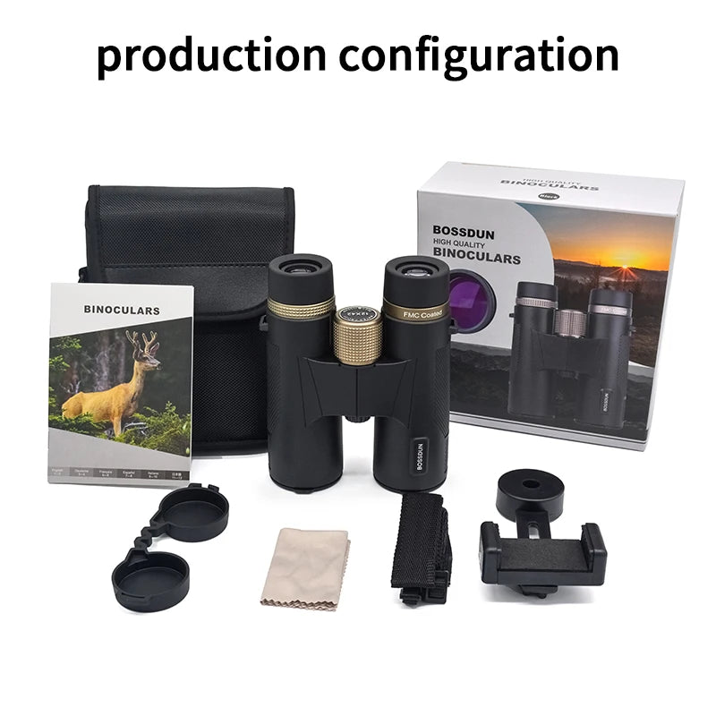 12x42 HD Professional Binoculars – ED Lens &amp; BAK4 Prism with Waterproof Metal Body