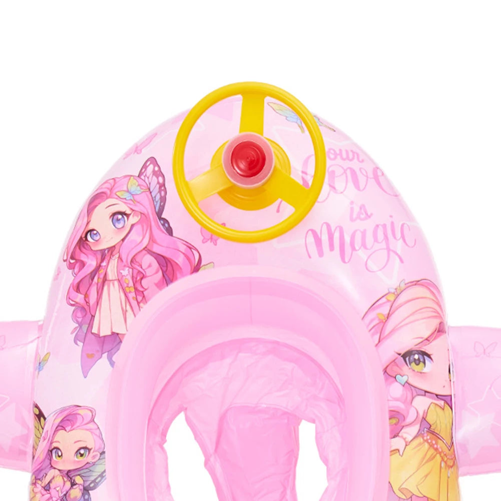 Baby Inflatable Swim Ring with Steering Wheel