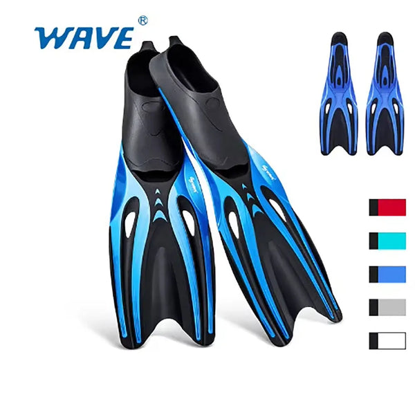 Professional Diving Fins – Flexible TPR Swim Flippers for Snorkeling &amp; Water Sports