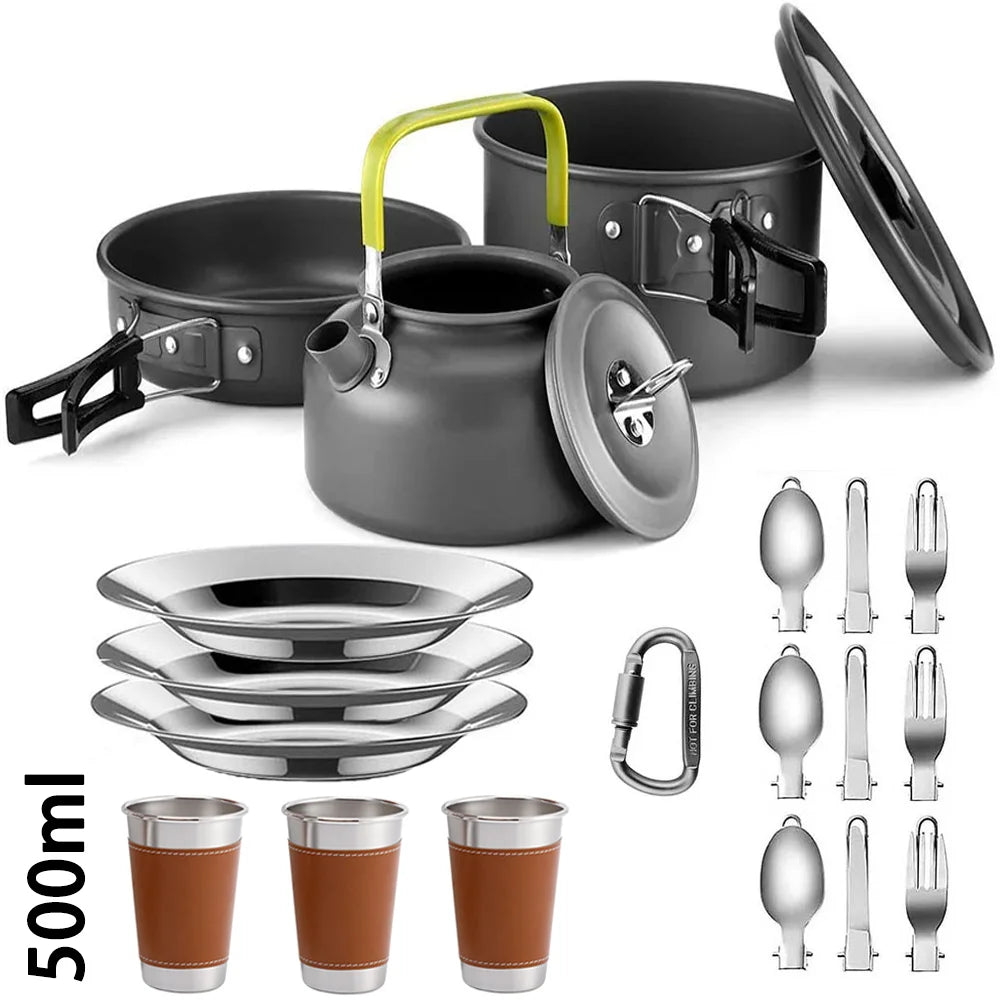 Camping Cooking Set for 2-3 People