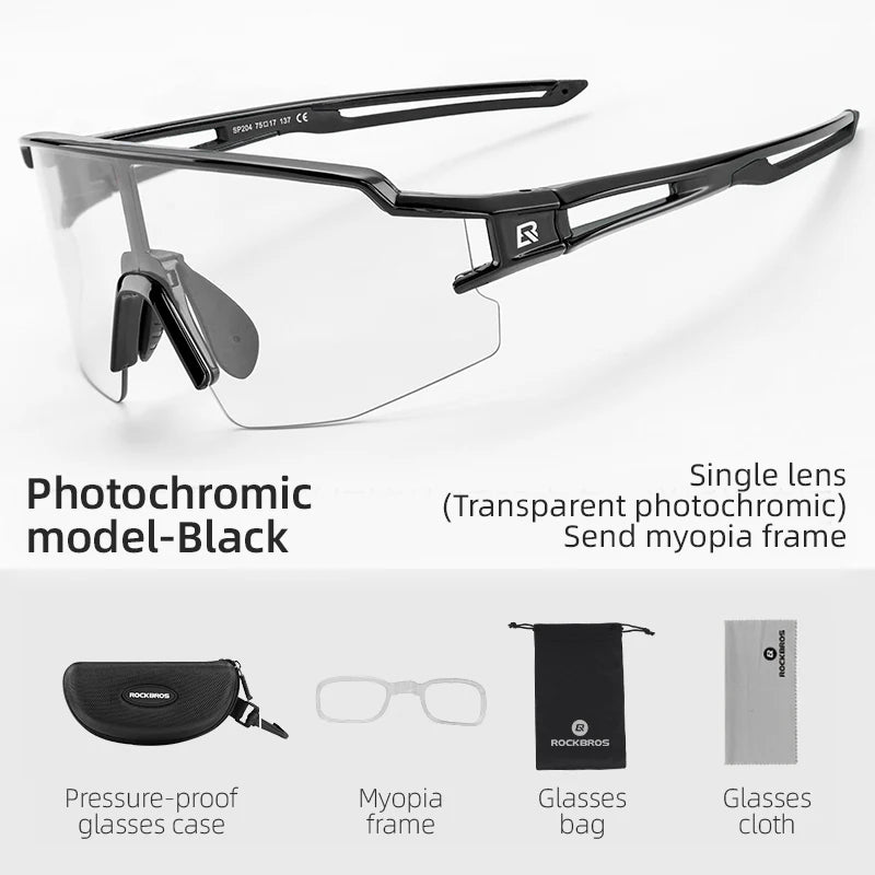 ROCKBROS Photochromic Polarized Cycling Glasses
