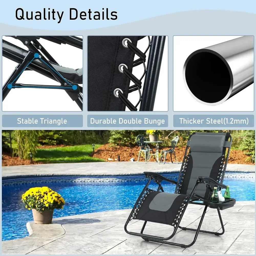 Folding Camping Chair (350 LBS Support)