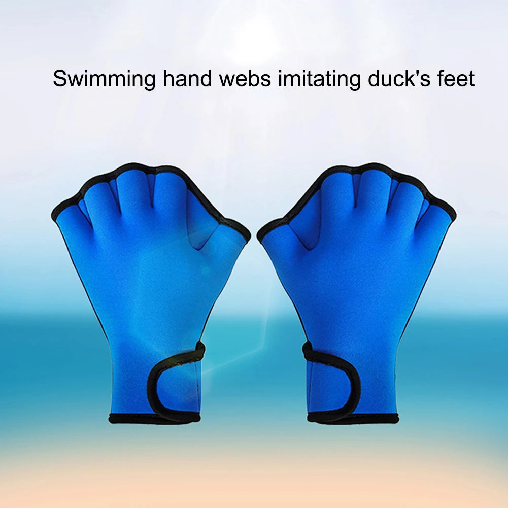 Silicone Swimming Fins Webbed Gloves