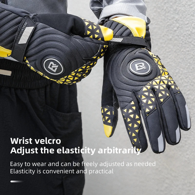 ROCKBROS Winter Bike Gloves with Touch Screen