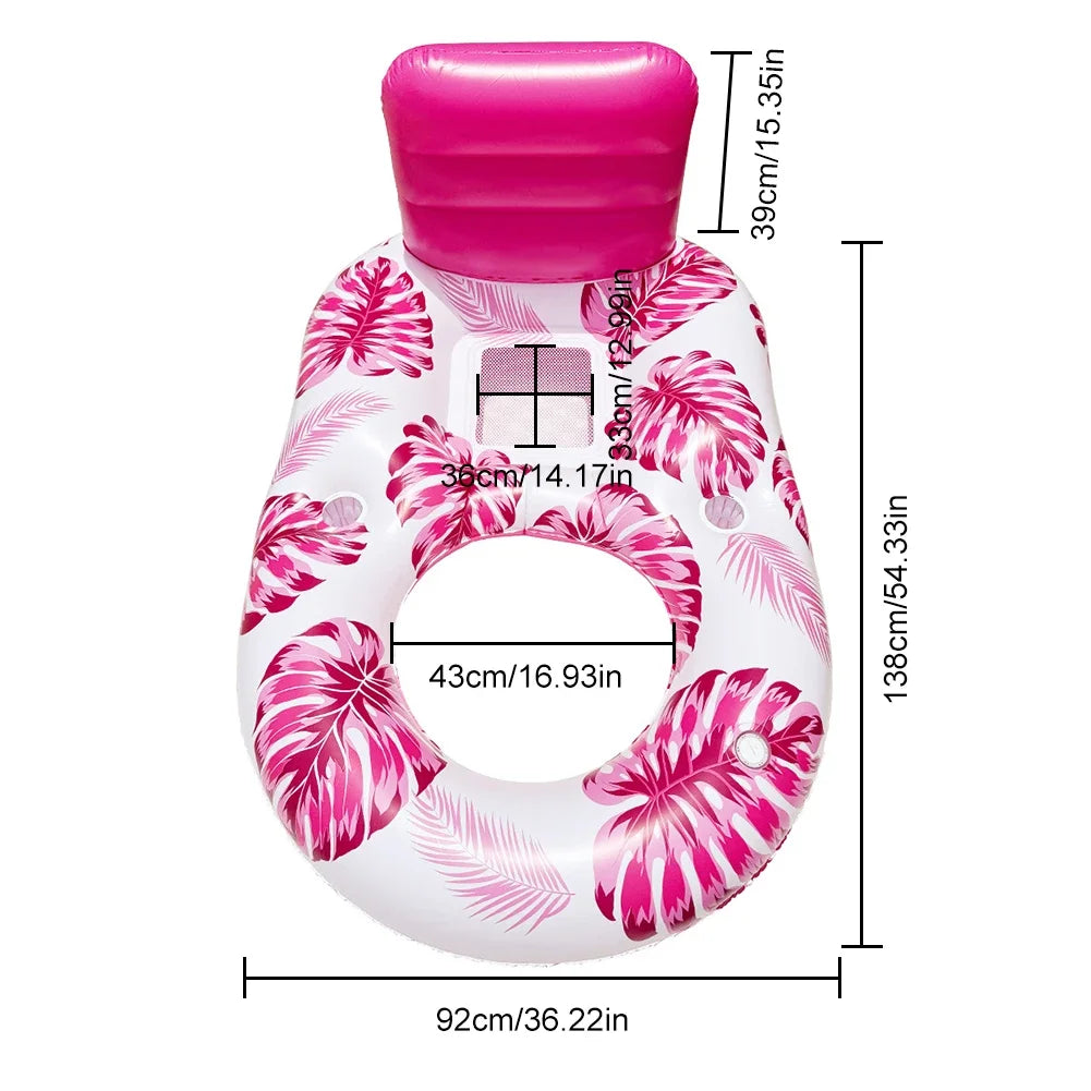 PVC Inflatable Lounge Chair with Cup Holder