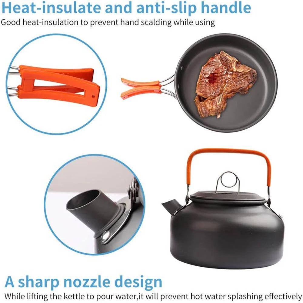 Camping Cooking Set for 2-3 People