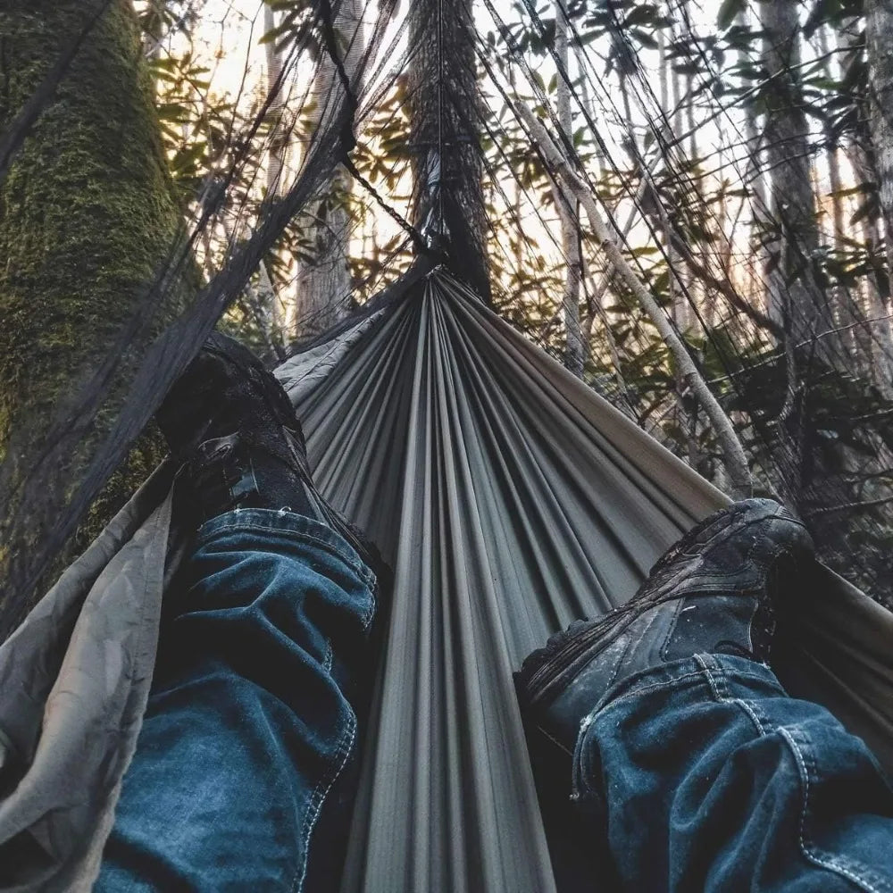 12Ft Camping Hammock with Mosquito Net